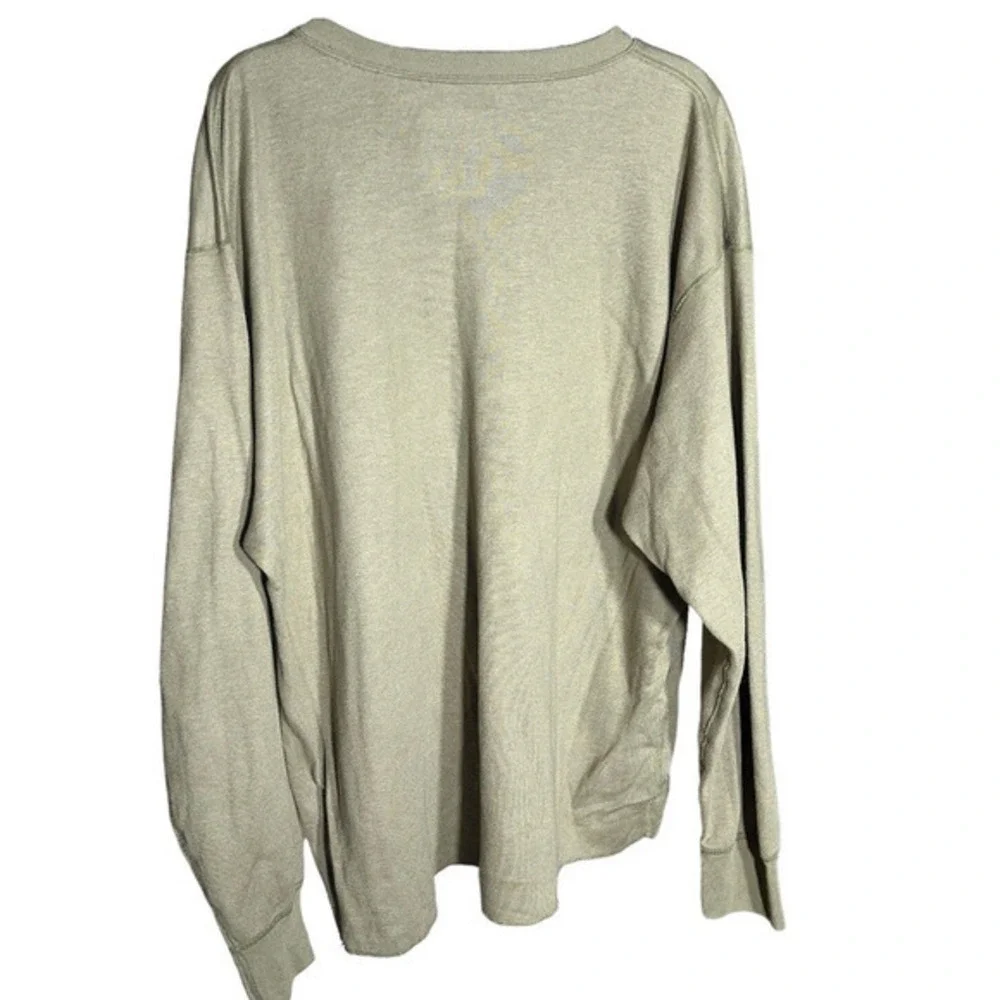 Vintage Cabelas Shirt Mens XXL Olive Green Crew Neck Casual Outdoor Long Sleeve‎